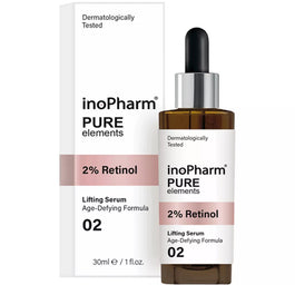 InoPharm Pure Elements liftingujące serum do twarzy z 2% retinolem 30ml