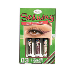 The Balm Schwing Liquid Eyeliner Trio zestaw eyelinerów w płynie 3x1,7ml