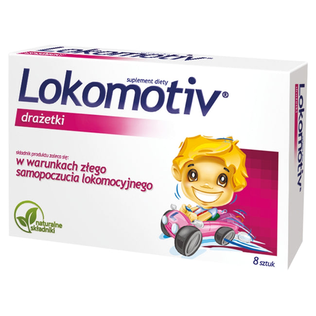 Lokomotiv Suplement diety podtrzymujący dobre samopoczucie lokomocyjne 8 drażetek