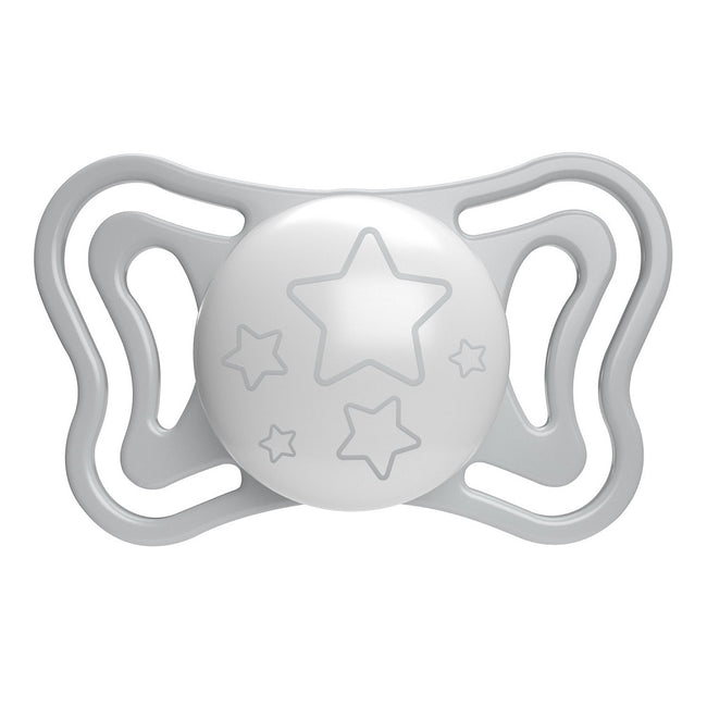 Chicco PhysioForma Light smoczek silikonowy uspokajający 6-16m Lumi 2szt.