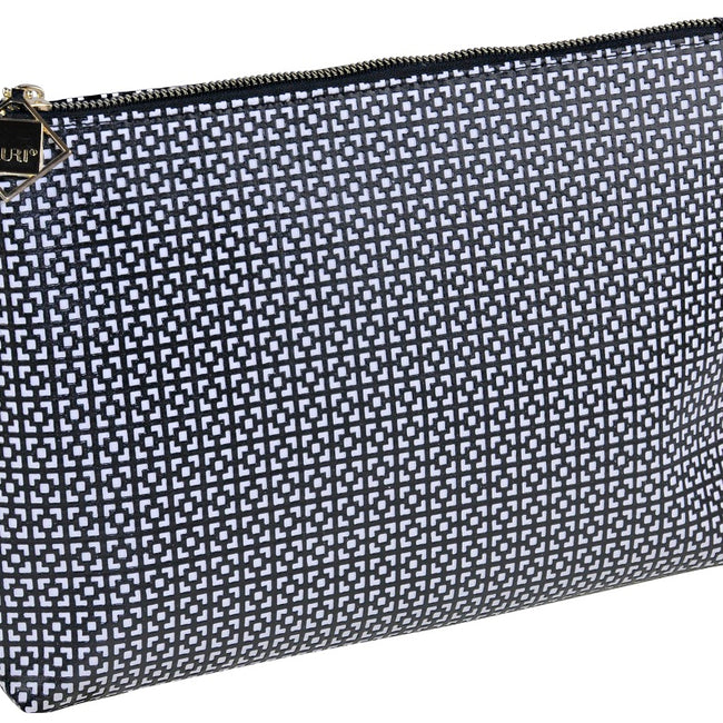 Auri Simple Black & White kosmetyczka kopertowa