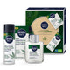 Nivea Men Sensitive Pro Ultra-Calming zestaw balsam po goleniu 100ml + pianka do golenia 200ml + krem nawilżający 75ml