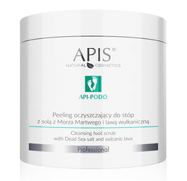 APIS Api-Podo peeling oczyszczający do stóp z solą z Morza Martwego i lawą wulkaniczną 700g