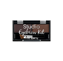 Miss Sporty Studio Eyebrow Kit paleta do makijażu brwi 001 Medium Brown 1.1g