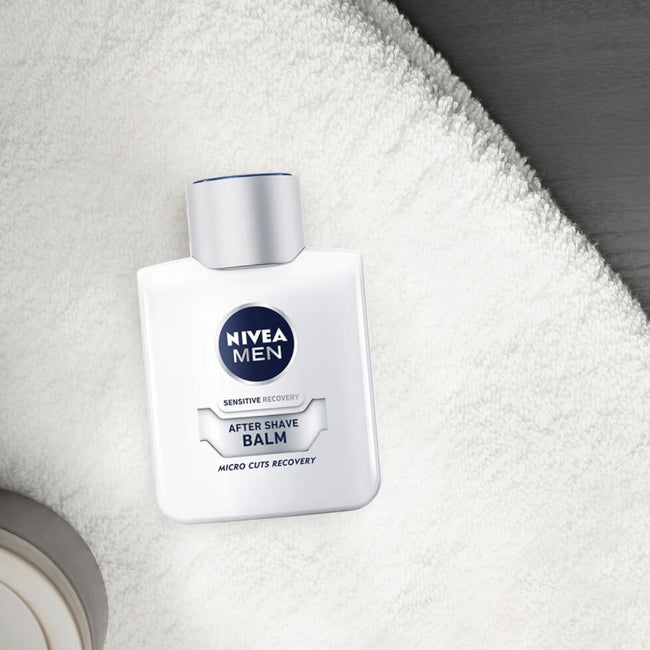 Nivea Men Sensitive Recovery zestaw balsam po goleniu 100ml + pianka do golenia 200ml