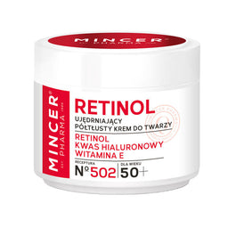 Mincer Pharma Retinol 50+ ujędrniający półtłusty krem do twarzy No.502 50ml