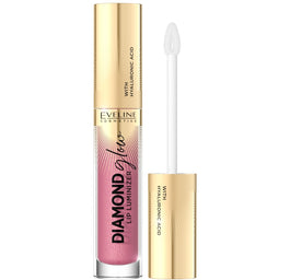 Eveline Cosmetics Diamond Glow Lip Luminizer błyszczyk do ust z kwasem hialuronowym 05 Toffee 4.5ml