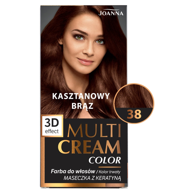 Joanna Multi Cream Color farba do włosów 38 Kasztanowy Brąz