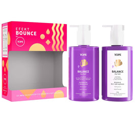 Yope Efekt Bounce Balance My Hair zestaw szampon do przetłuszczającej się skóry głowy z kwasami 300ml + odżywka do włosów z emolientami 300ml