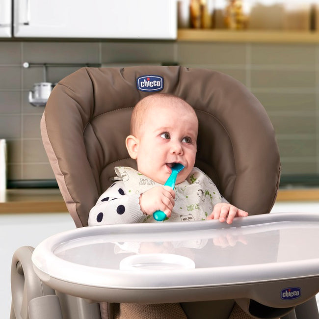 Chicco Miękkie łyżeczki silikonowe 6m+ Niebieskie 2szt.