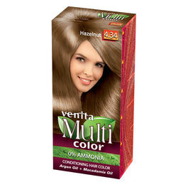 Venita MultiColor pielęgnacyjna farba do włosów 4.34 Orzech Laskowy
