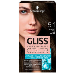 Gliss Color Care & Moisture farba do włosów 5-1 Chłodny Brąz