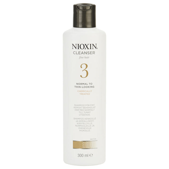 NIOXIN System 3 Cleanser Shampoo szampon oczyszczający przeciw wypadaniu włosów po zabiegach chemicznych 300ml