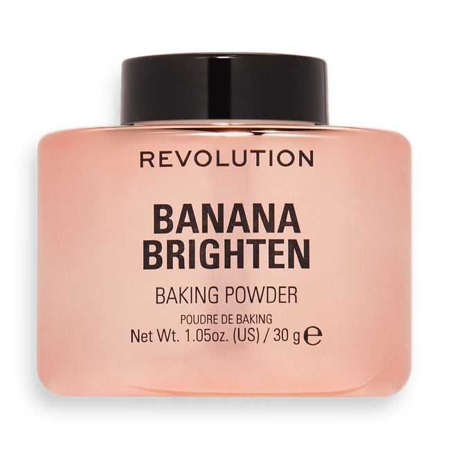 Makeup Revolution Baking Powder rozświetlający sypki puder do twarzy Banana Brighten 30g