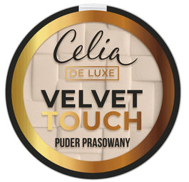 Celia De Luxe Velvet Touch puder prasowany 101 Transparent Beige 9g