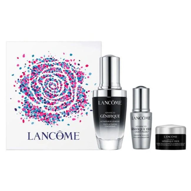 Lancome Advanced Genifique zestaw serum do twarzy 30ml + serum pod oczy 5ml + krem pod oczy 5ml