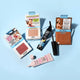 The Balm Clean & Green Travel Kit zestaw baza pod makijaż 11,8ml + róż 3g + bronzer 3g + rozświetlacz 3g + tusz do rzęs 8ml