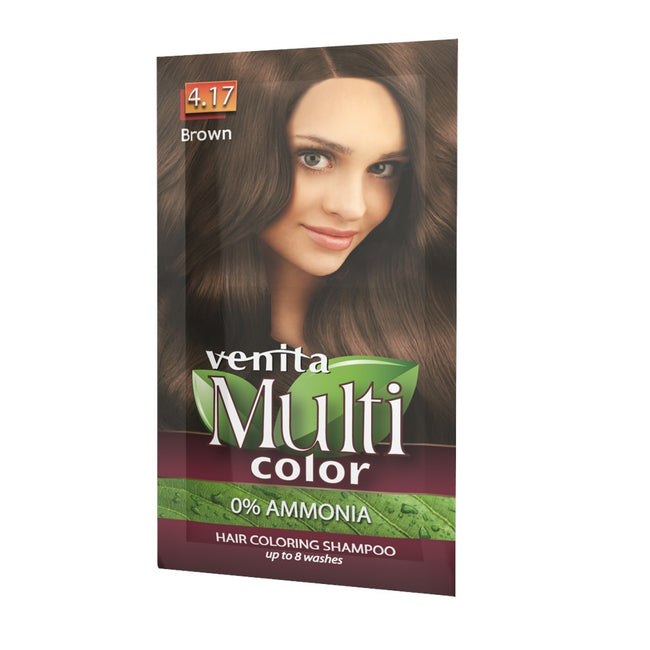 Venita MultiColor szampon koloryzujący 4.17 Brąz 40g