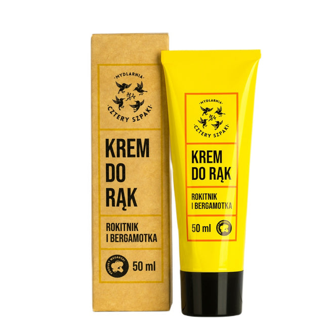 Mydlarnia Cztery Szpaki Krem do rąk Rokitnik i Bergamotka 50ml