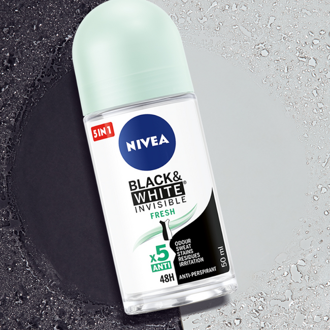 Nivea Black&White Invisible Fresh antyperspirant w kulce 50ml