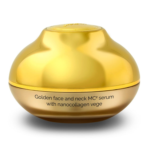 HiSkin SkinLed Golden Face And Neck MC2 Serum With Nanocollagen Vege kolagenowe złote serum do twarzy refill 30ml