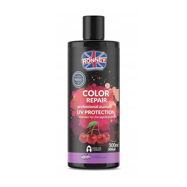 Ronney Color Repair Professional Shampoo UV Protection szampon chroniący kolor z ekstraktem z wiśni 300ml