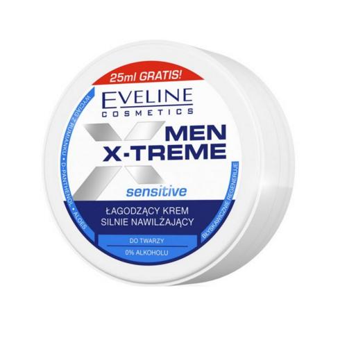 Eveline Cosmetics Men X-Treme Sensitive łagodzący krem silnie nawilżający do twarzy 100ml
