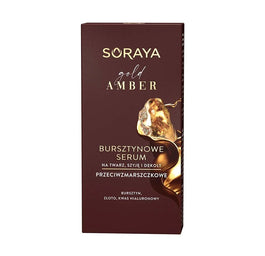 Soraya Gold Amber bursztynowe serum przeciwzmarszczkowe na twarz szyję i dekolt 30ml