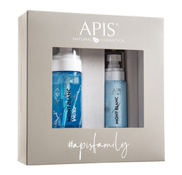APIS Mont Blanc zestaw micelarna pianka do mycia twarzy 150ml + energizujący milky booster 100ml