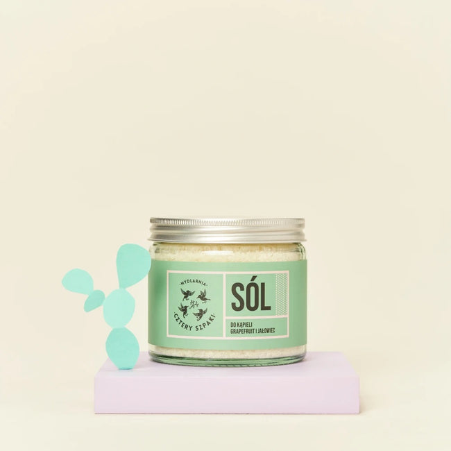 Mydlarnia Cztery Szpaki Sól do kąpieli Grejpfrut i Jałowiec 320g