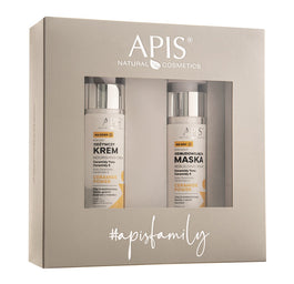APIS Ceramide Power zestaw odżywczy krem na dzień 50ml + odbudowująca maska na noc 50ml