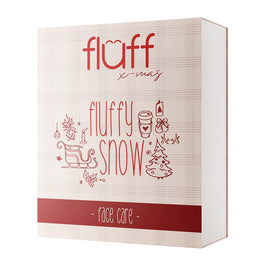 Fluff Fluffy Snow Face Care zestaw maseczka do twarzy 30ml + krem do twarzy 30ml + żel do mycia twarzy 100ml