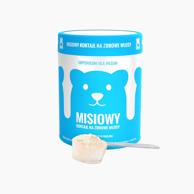 Noble Health Misiowy koktajl na zdrowe włosy suplement diety w proszku 110g