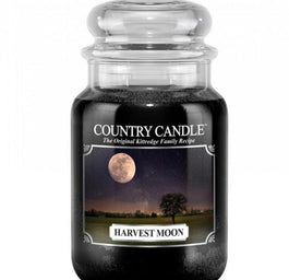 Country Candle Duża świeca zapachowa z dwoma knotami Harvest Moon 652g