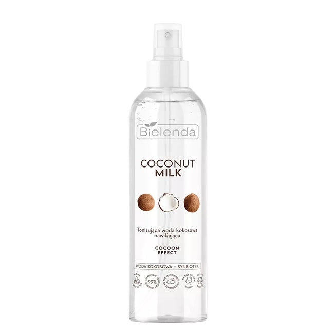 Bielenda Coconut Milk Cocoon Effect tonizująca woda kokosowa nawilżająca 200ml