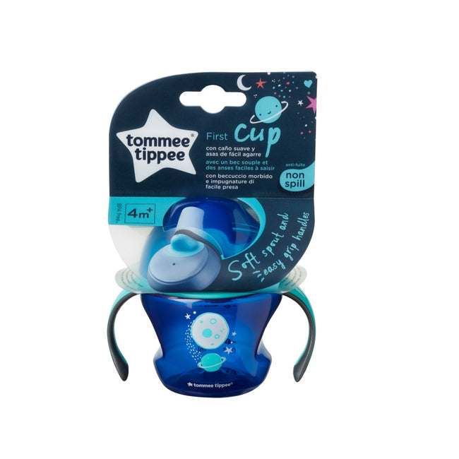 Tommee Tippee First Cup pierwszy kubek z uchwytami 4m+ Niebieski 150ml