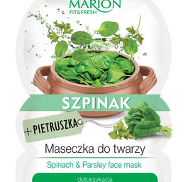 Marion Fit&Fresh Face Mask maseczka do twarzy detoksykacja i odżywienie Szpinak & Pietruszka 9g