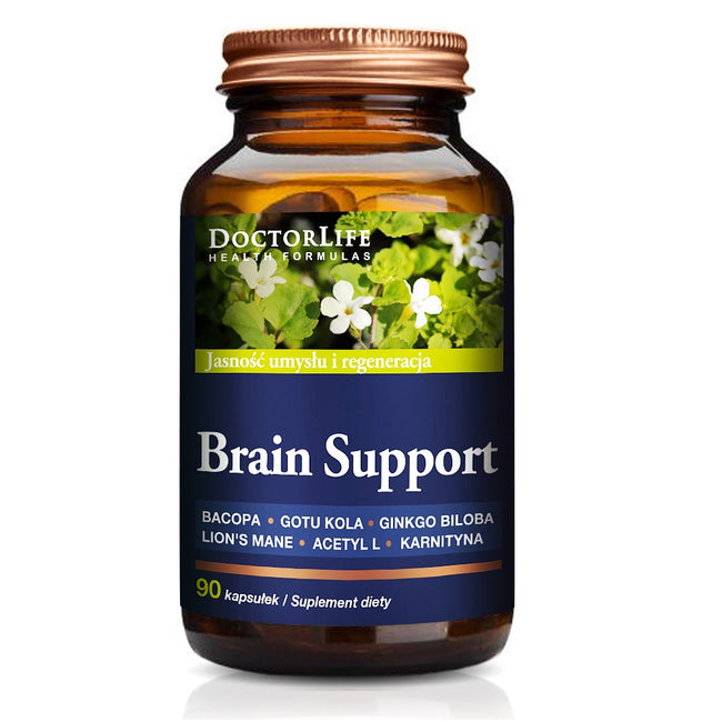 Doctor Life Brain Support jasność umysłu i regeneracja suplement diety 90 kapsułek