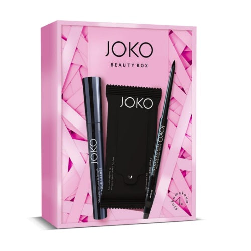 Joko Beauty Box 01 zestaw Pump Your Lashes Mascara 9ml + Eye Pencil 001 + Micellar Wipes