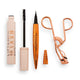 Makeup Revolution The 5D Lash Eye Set zestaw Lift & Define 5D Lash Mascara tusz do rzęs + Renaissance Flick eyeliner w pisaku + Rose Gold Eyelash Curlers zalotka do rzęs