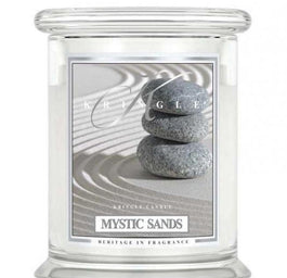 Kringle Candle Średnia świeca zapachowa z dwoma knotami Mystic Sands 411g