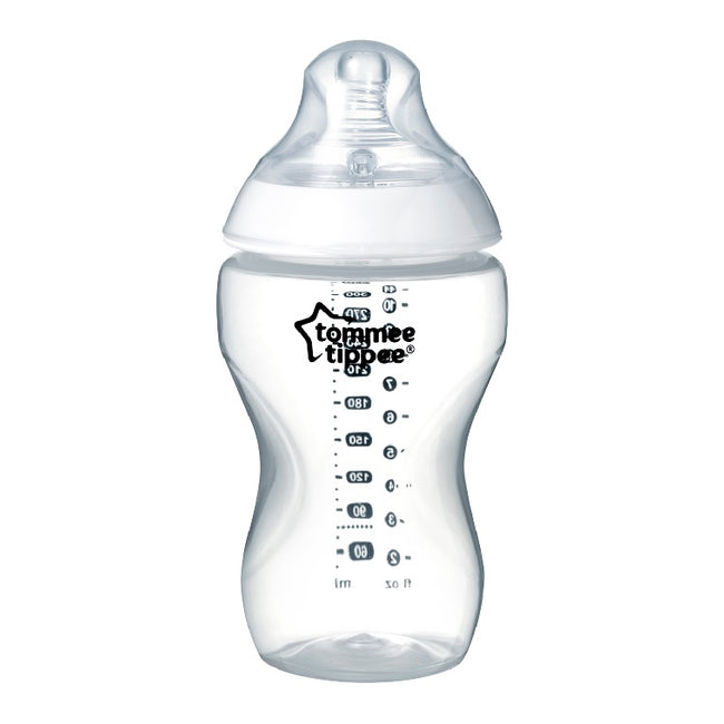 Tommee Tippee Closer To Nature butelka do karmienia ze smoczkiem silikonowym 3m+ 340ml
