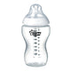 Tommee Tippee Closer To Nature butelka do karmienia ze smoczkiem silikonowym 3m+ 340ml