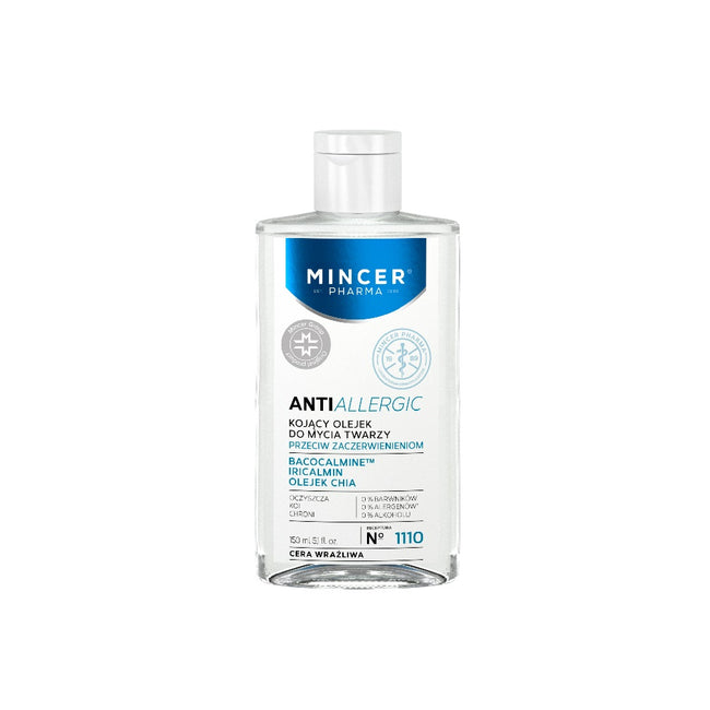 Mincer Pharma Antiallergic kojący olejek do mycia twarzy przeciw zaczerwienieniom No.1110 150ml
