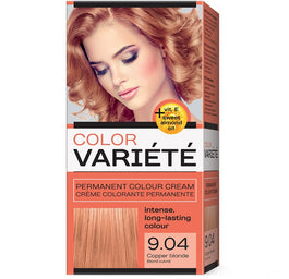 Chantal Variete Color Permanent Colour Cream farba trwale koloryzująca 9.04 Miedziany Blond 110g