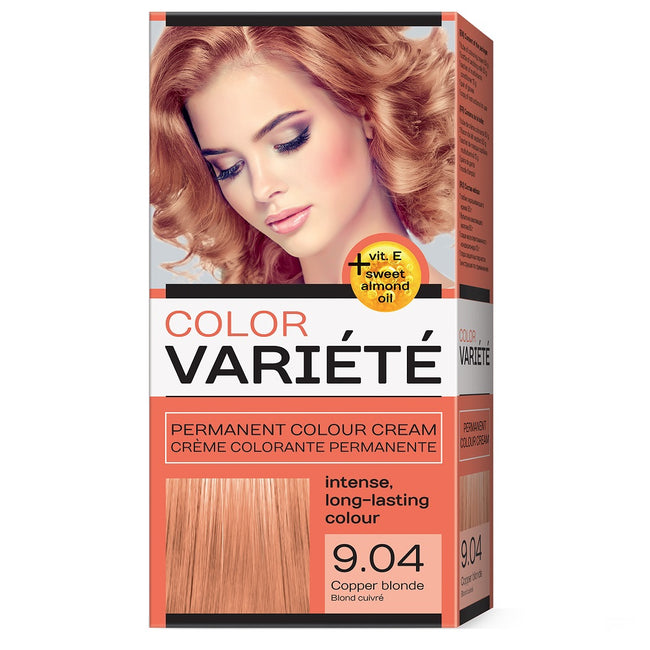 Chantal Variete Color Permanent Colour Cream farba trwale koloryzująca 9.04 Miedziany Blond 110g