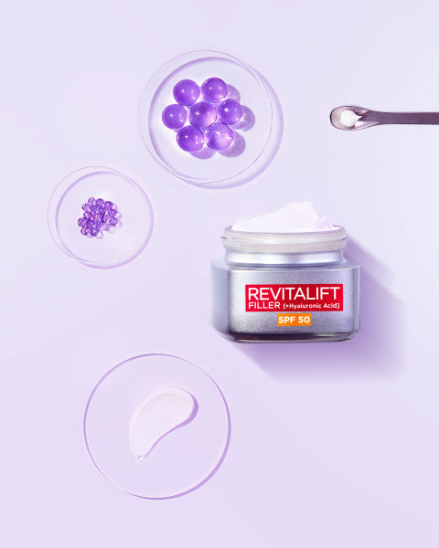 L'Oreal Paris Revitalift Filler [HA] SPF50 intensywnie wypełniający krem do twarzy przeciw oznakom starzenia 50ml