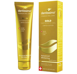 Dentissimo Gold Advanced Whitening Toothpaste wybielająca pasta do zębów z cząsteczkami złota 75ml