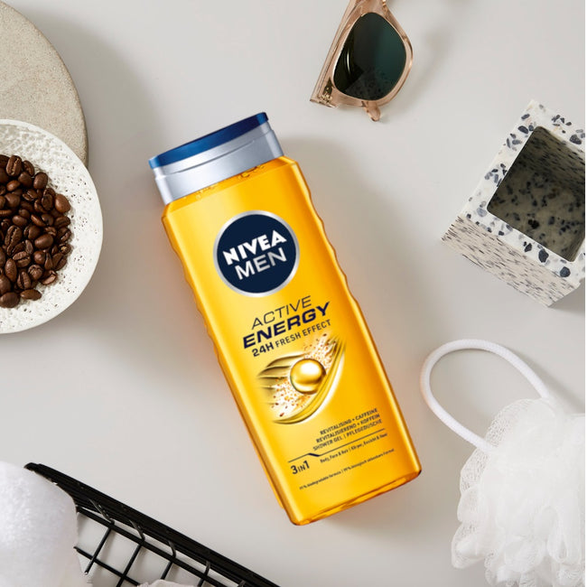 Nivea Men Active Energy zestaw żel pod prysznic 250ml + antyperspirant roll-on 50ml