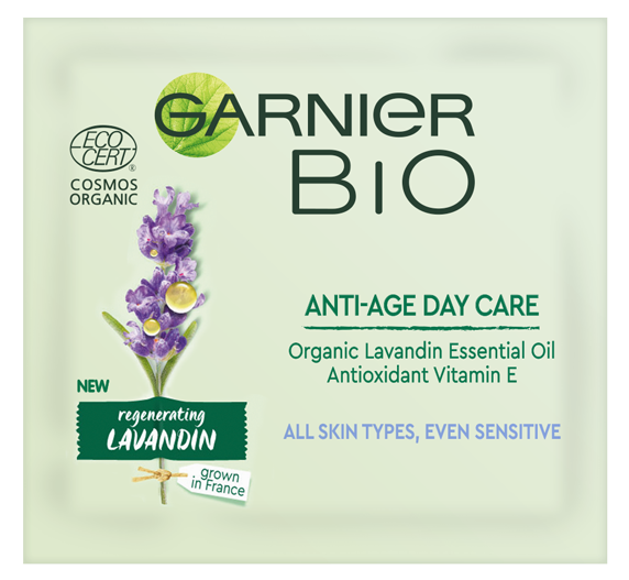 Garnier Bio Anti-Age Day Cream Organic Lavandian Essential Oil krem na dzie?przeciw oznakom starzenia 1,5ml